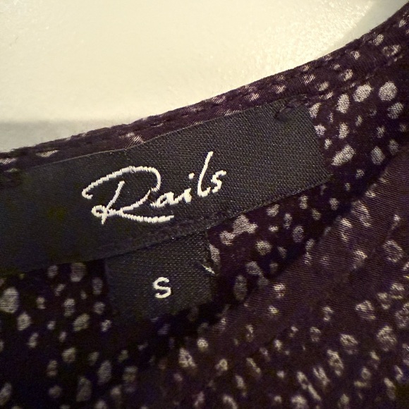 Rails Roslyn Slate Python Women’s Long Sleeve Blouse - Picture 10 of 15